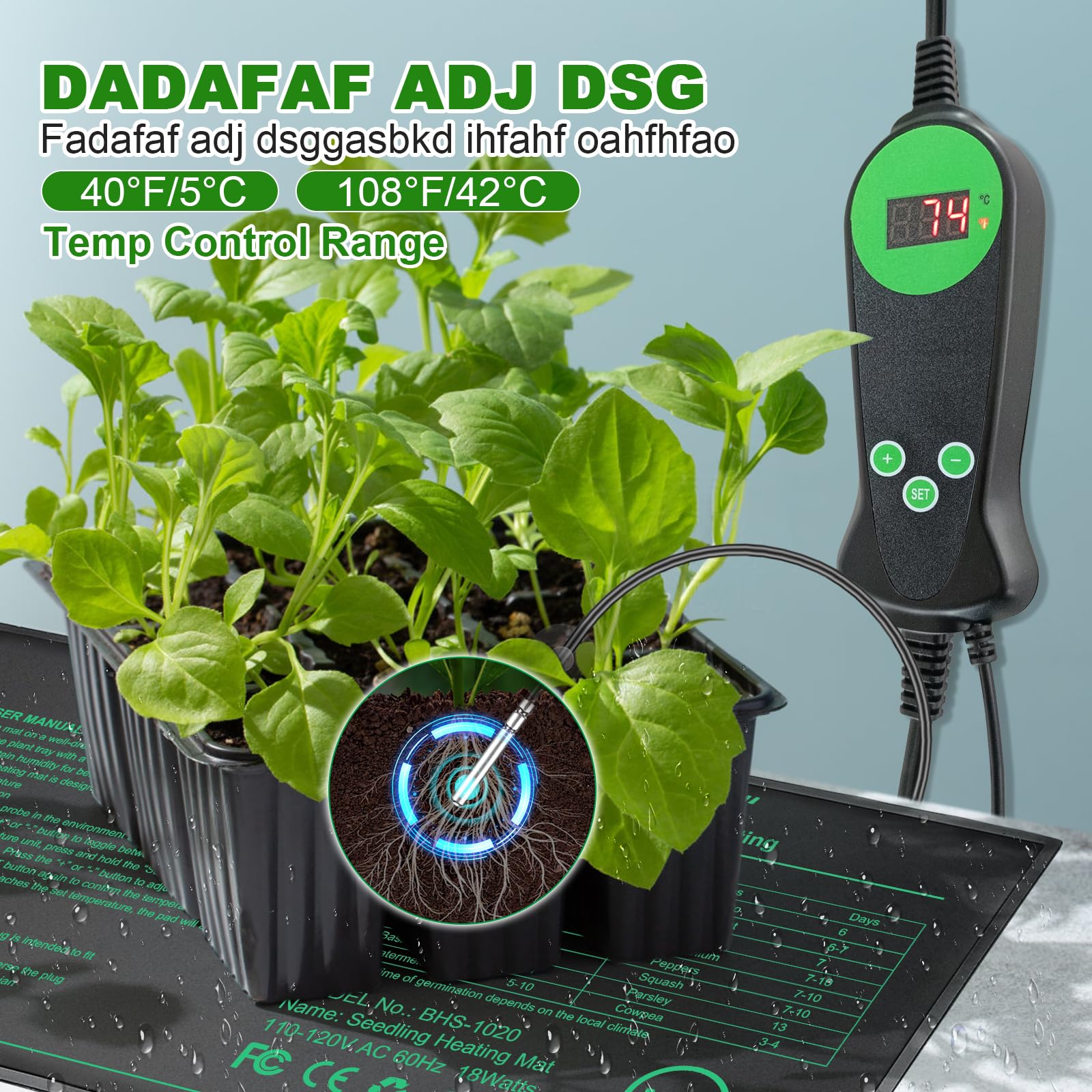 Suitable for indoor rooms and greenhouses, expanding placement options.