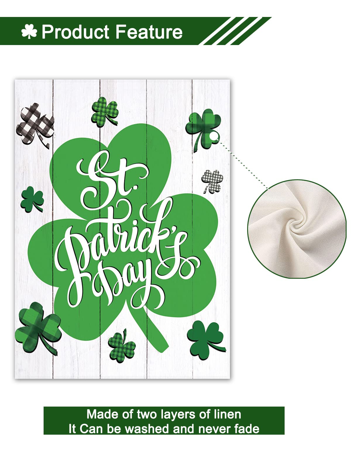 GOMANCHE St Patrick's flag garden decor ready for lawns