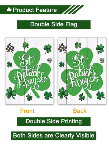 GOMANCHE St Patrick's flag sturdy stitched edges endure outdoor wear