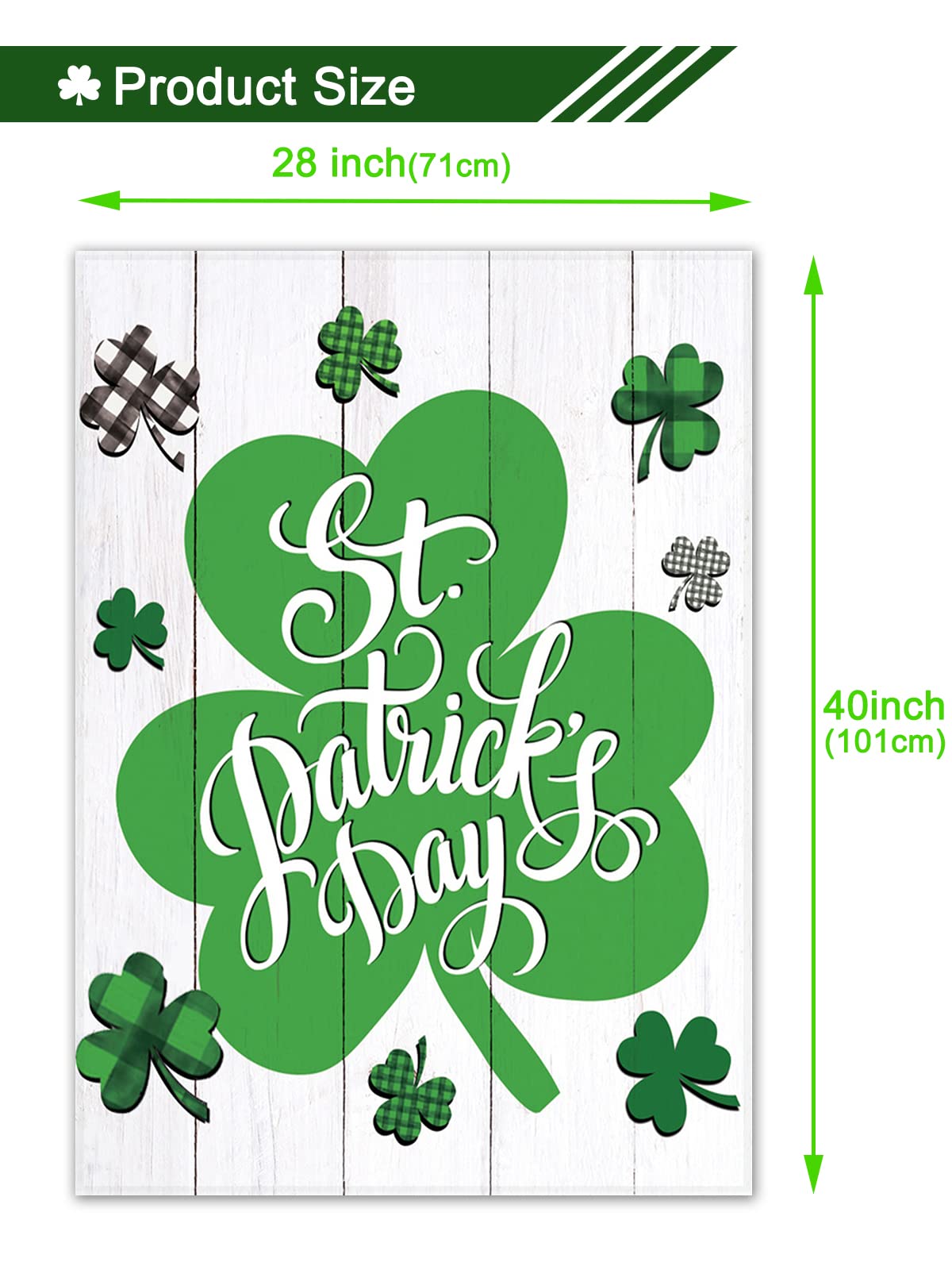 GOMANCHE St Patrick's flag woven linen texture feels premium and durable