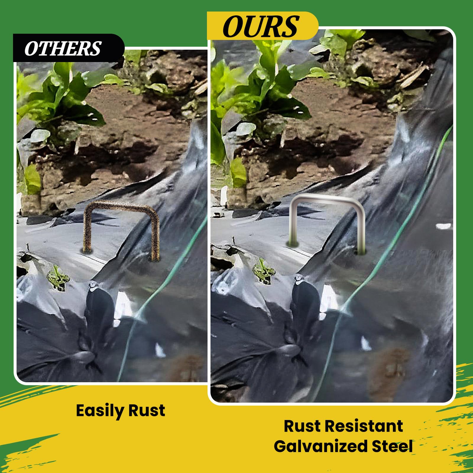 Gomedi secure-stable anchors keep landscape fabric firmly in place