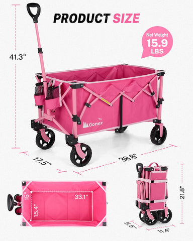 Gonex wagon highlights 220L storage capacity for groceries and gear