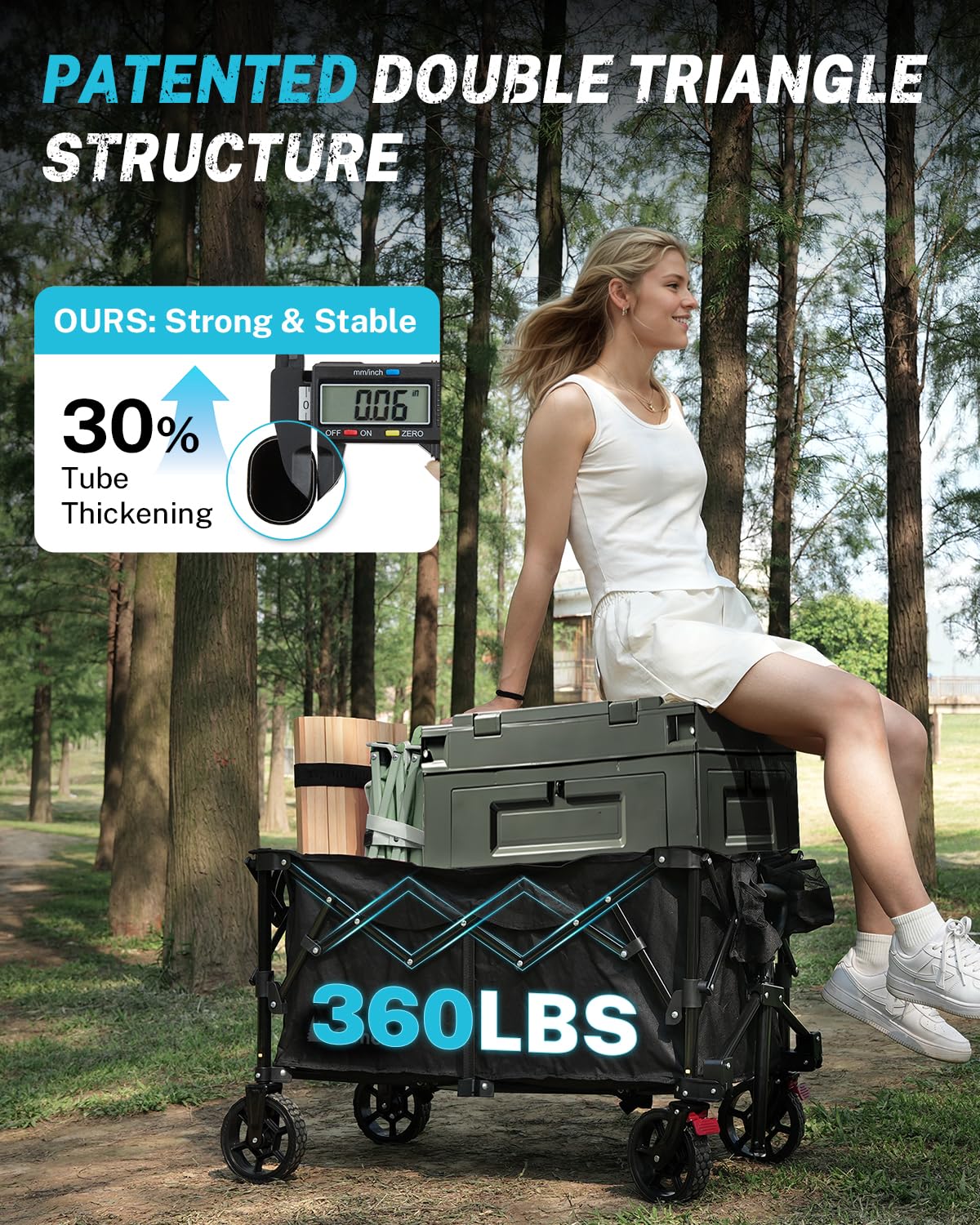 Gonex detachable wheels enable terrain-friendly customization.