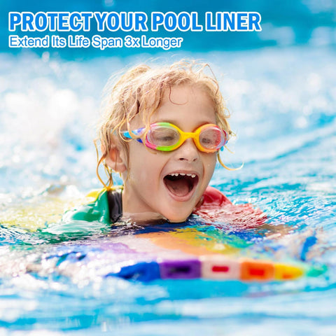 Gonioa 10ft round pad fits 8–10 ft pools with flexible design.