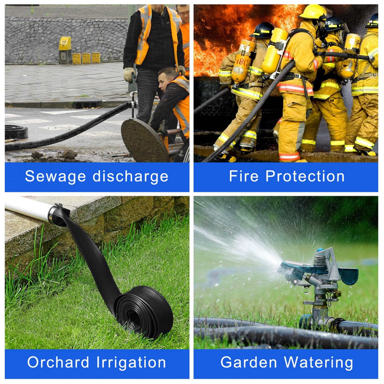 Gonioa PVC pool hose resistant to abrasion for long-lasting use.