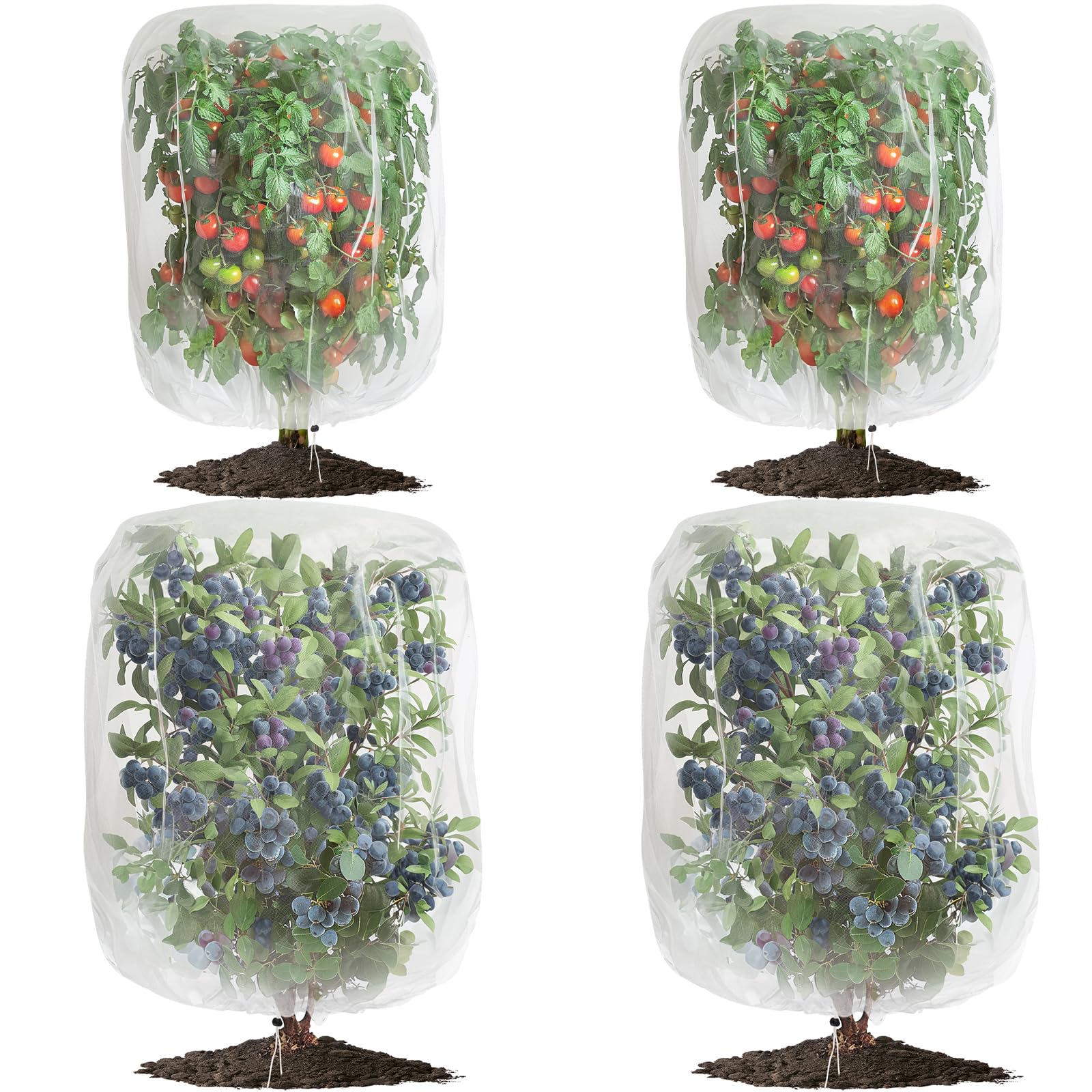 GonLei garden netting 2.6x3.3 ft protects small plants from pests