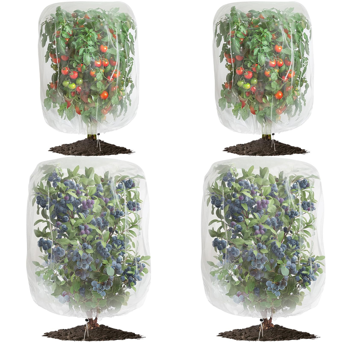 GonLei garden netting 2.6x3.3 ft protects small plants from pests