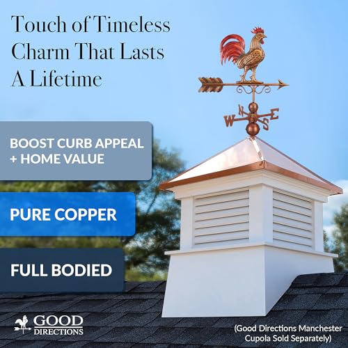 Good Directions Bantam copper patina rooster detail highlights timeless craftsmanship
