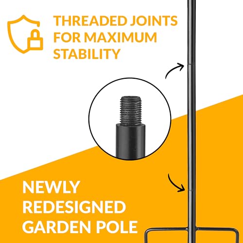 Good Directions powder-coated 36-inch pole standing tall in the yard