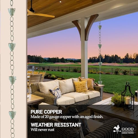 Installation clip included and screwdriver-friendly design for easy setup along the gutter.