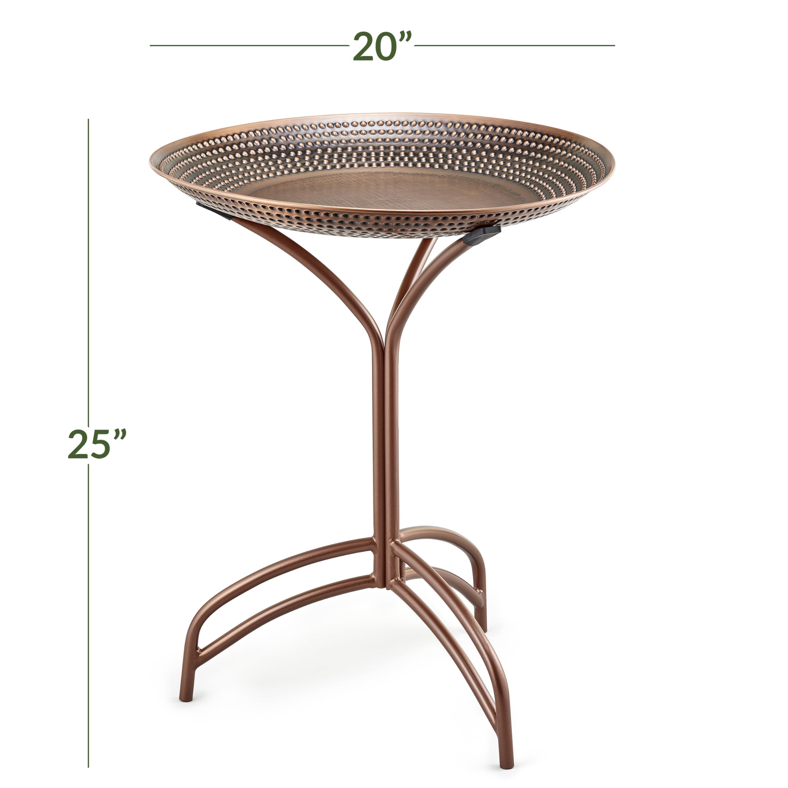 Good Directions Tranquility birdbath uses threaded connections for reliable setup.