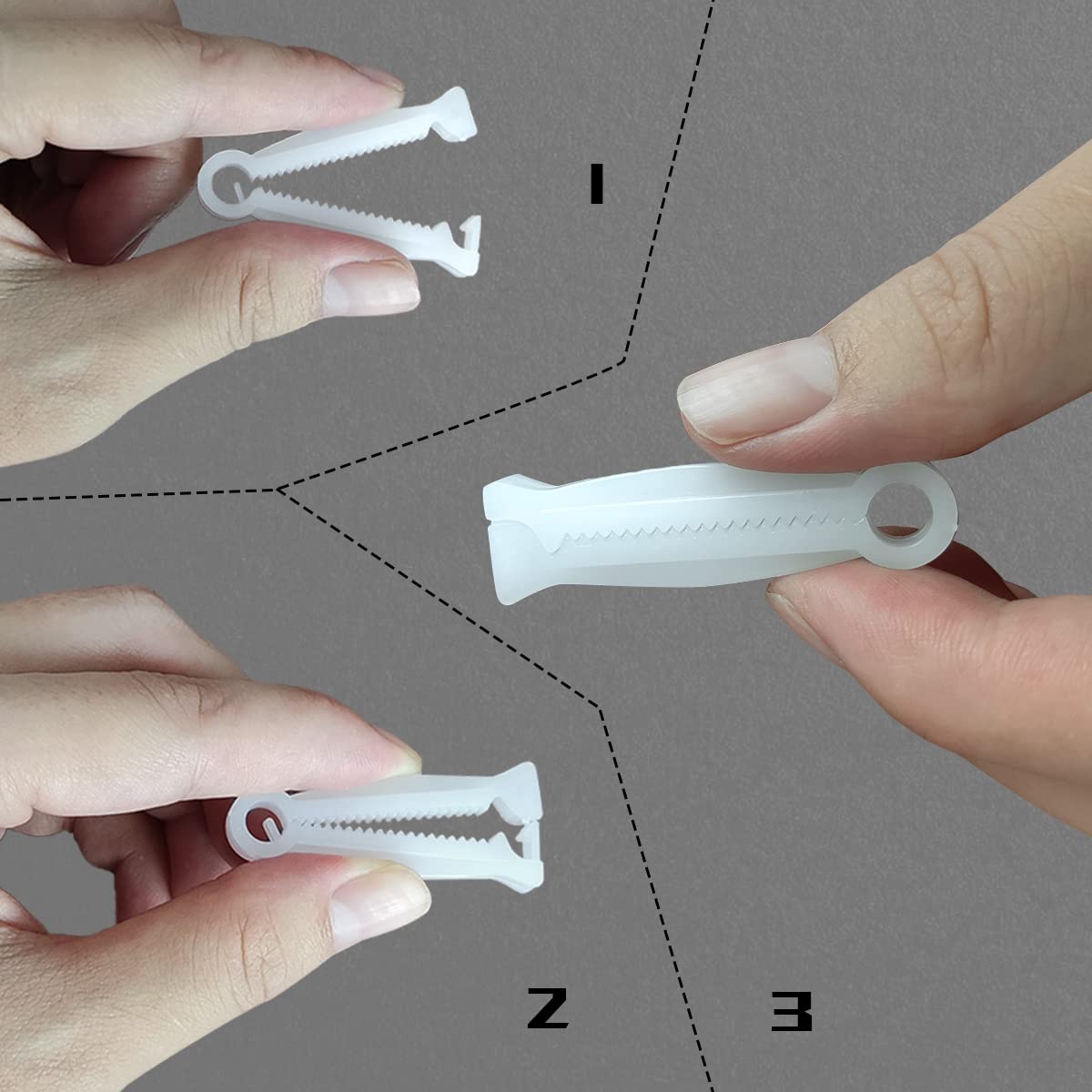 Good News anti-slip design clip keeps clamps in place.