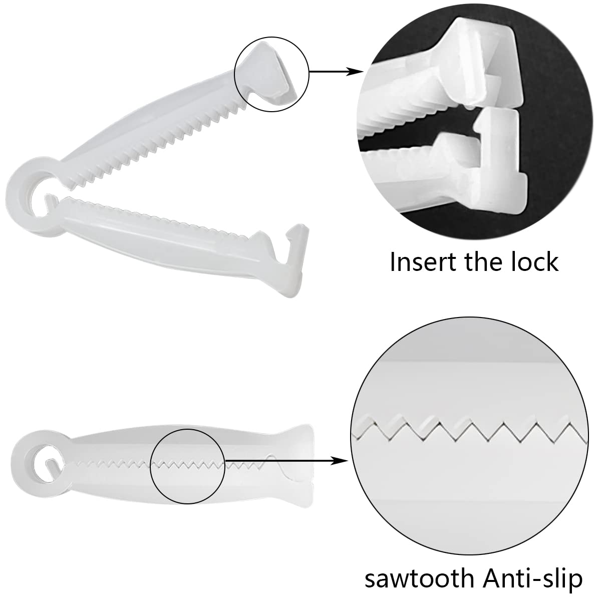 Good News piglet umbilical clamp clip provides secure grip during farrowing.