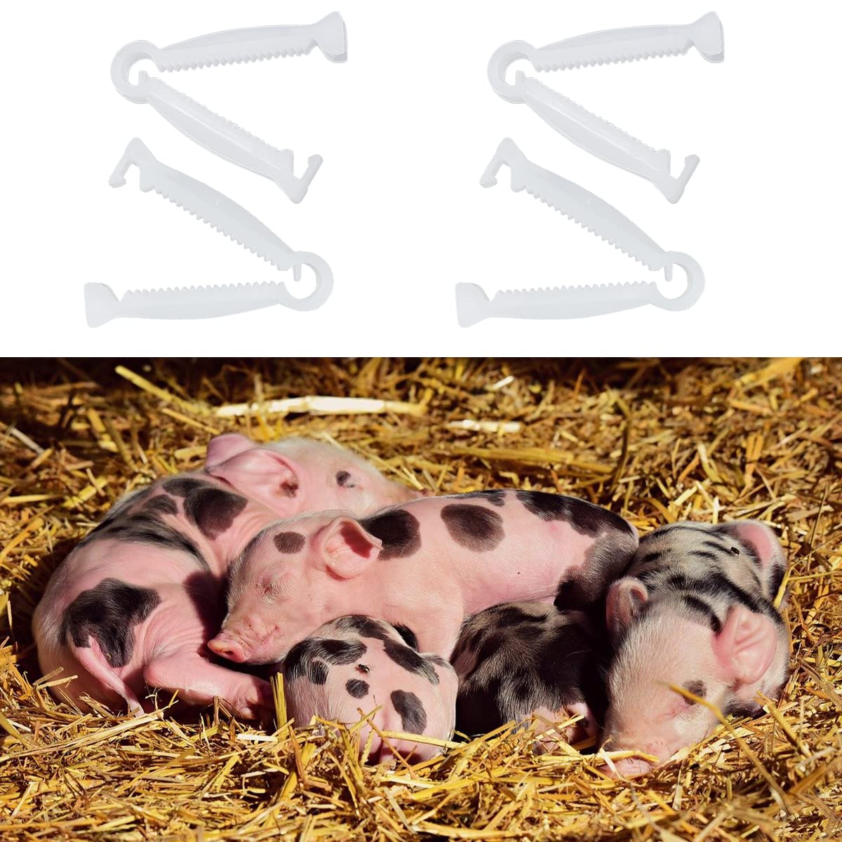 Good News clamp mouth with sawtooth helps secure placement.