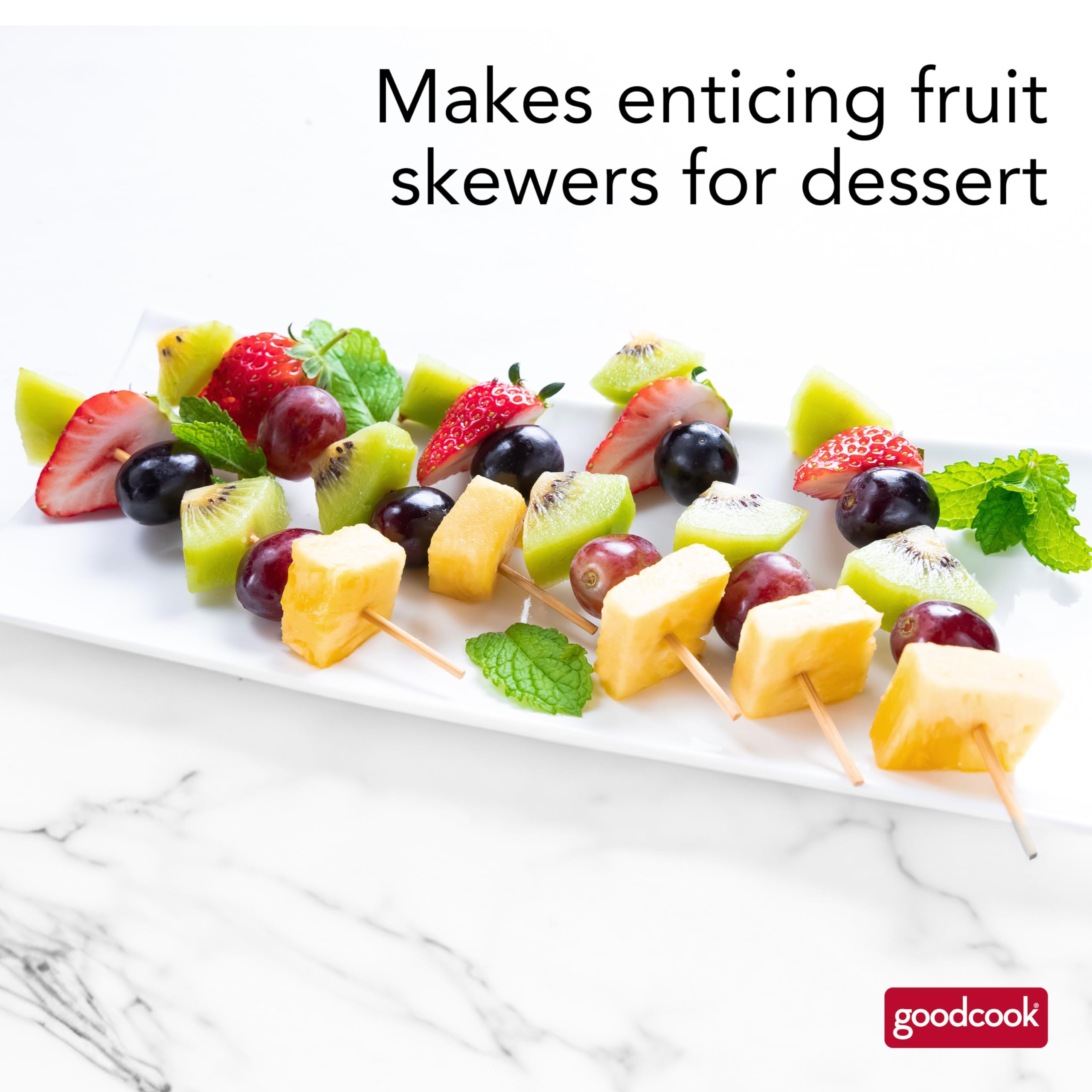 GoodCook charcuterie skewers presented for stylish appetizer display.