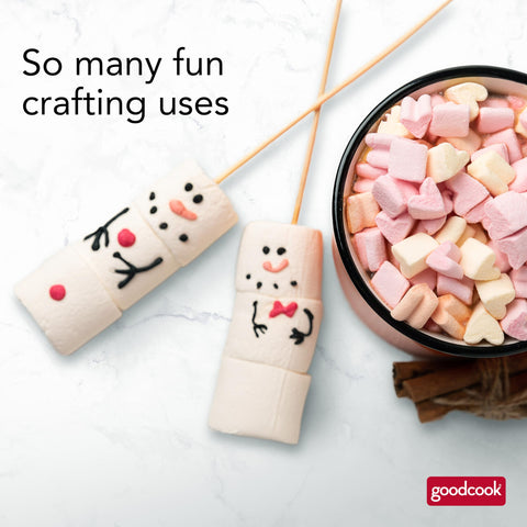 Canister storage of GoodCook bamboo skewers keeps them organized and accessible.