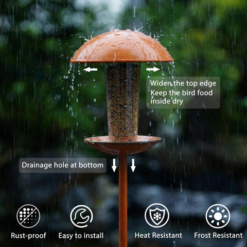 Goodeco easy-fill, easy-clean feeder supports simple seasonal maintenance.