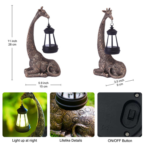 Goodeco giraffe statue suitable for both indoor and outdoor display.