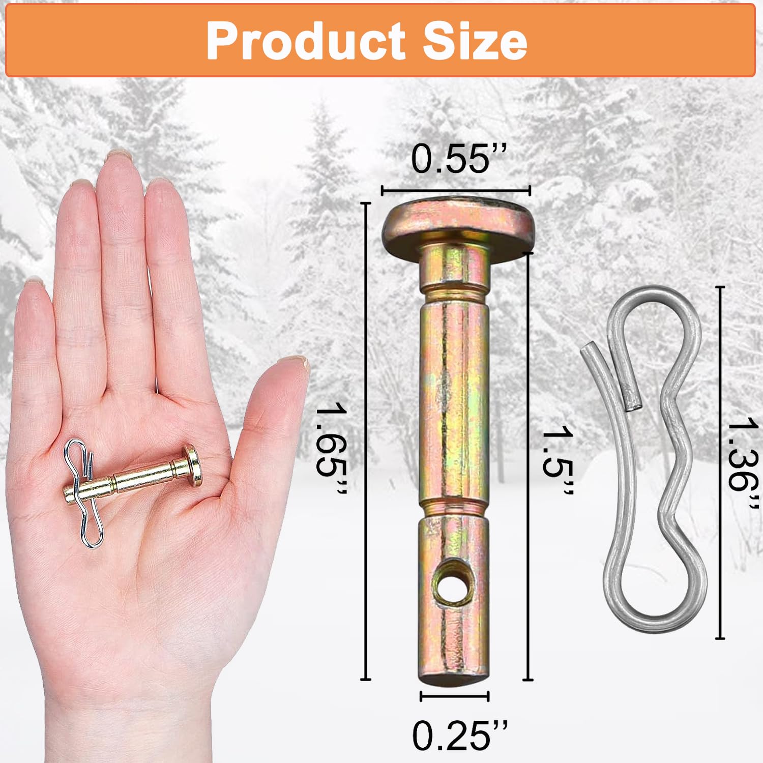 Goodffy cotter pin 714-04040 close-up highlighting rust-proof metal