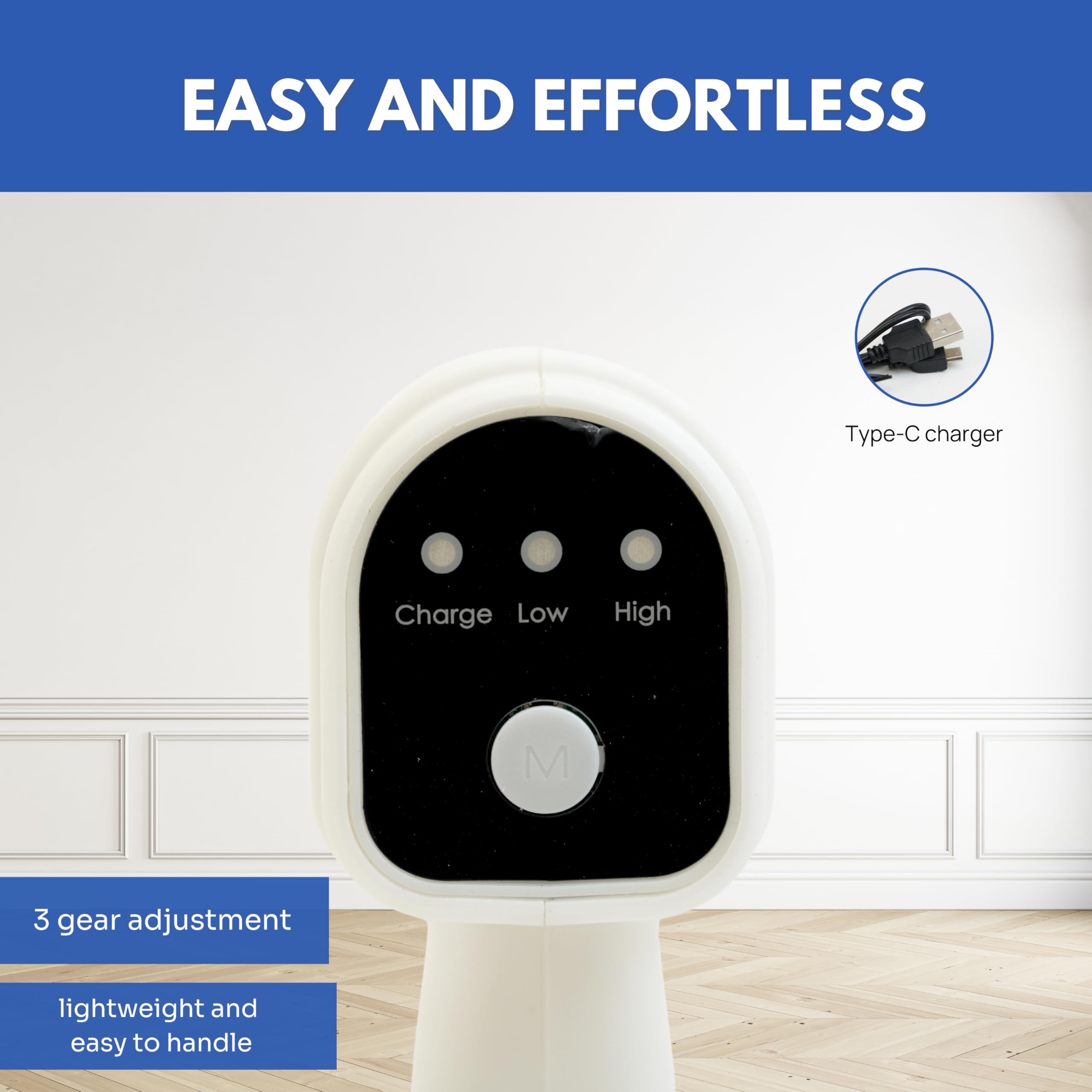 Goodscious K5 Pro 2000mAh battery powering extended fogging sessions sans cords.