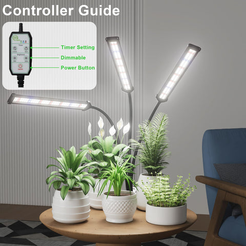 GooingTop auto-timer control enables hands-free daily light cycles.