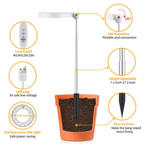 GooingTop compact design suits small potted plants on shelves.