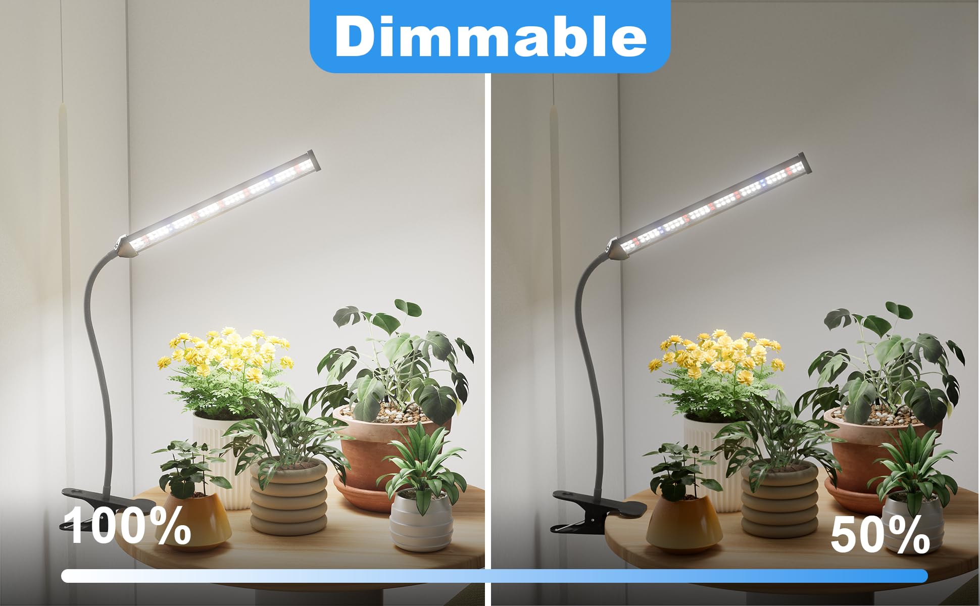 GooingTop Grow Light energy-efficient 9W lamp with comparable output to a 40W halogen