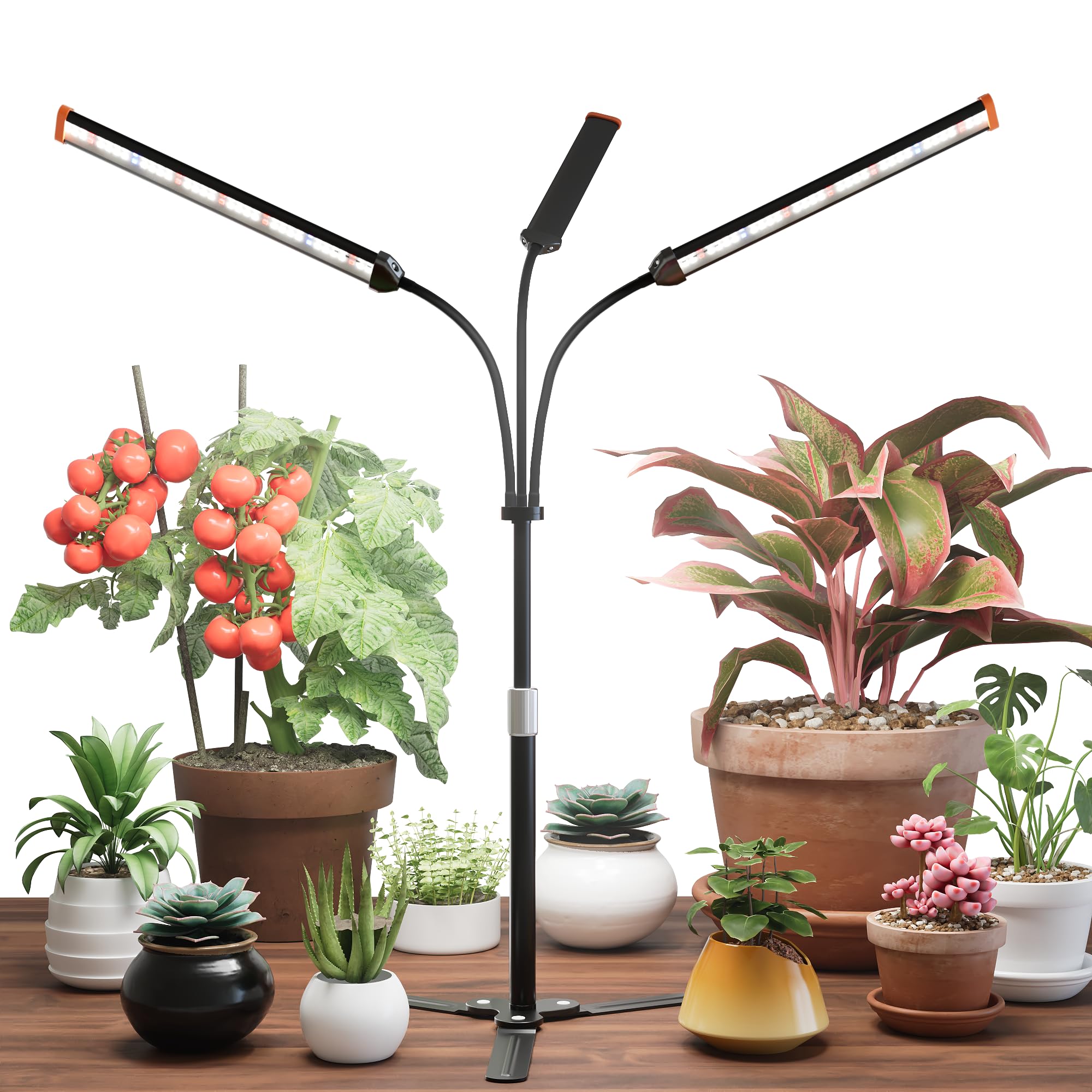 GooingTop Grow Light with full-spectrum 5000K light supports healthy indoor plant growth.