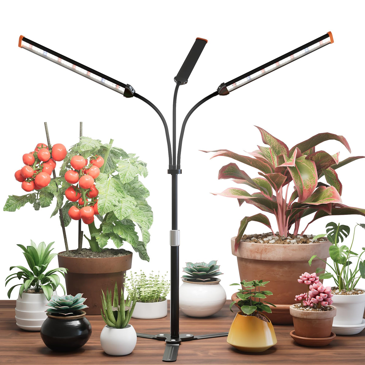 GooingTop Grow Light with full-spectrum 5000K light supports healthy indoor plant growth.