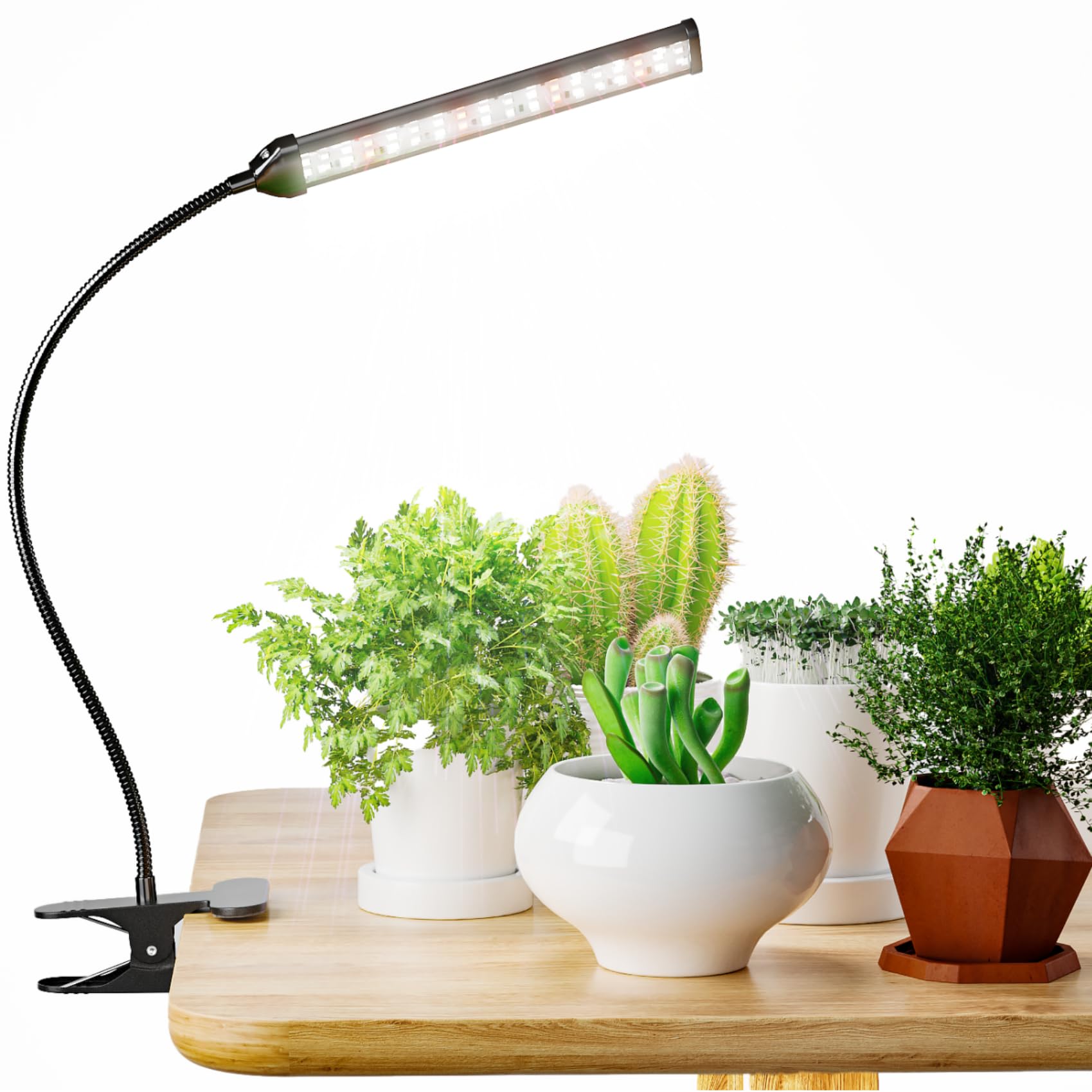 GooingTop Grow Light full spectrum 74 LEDs for indoor plants boosts growth and vitality