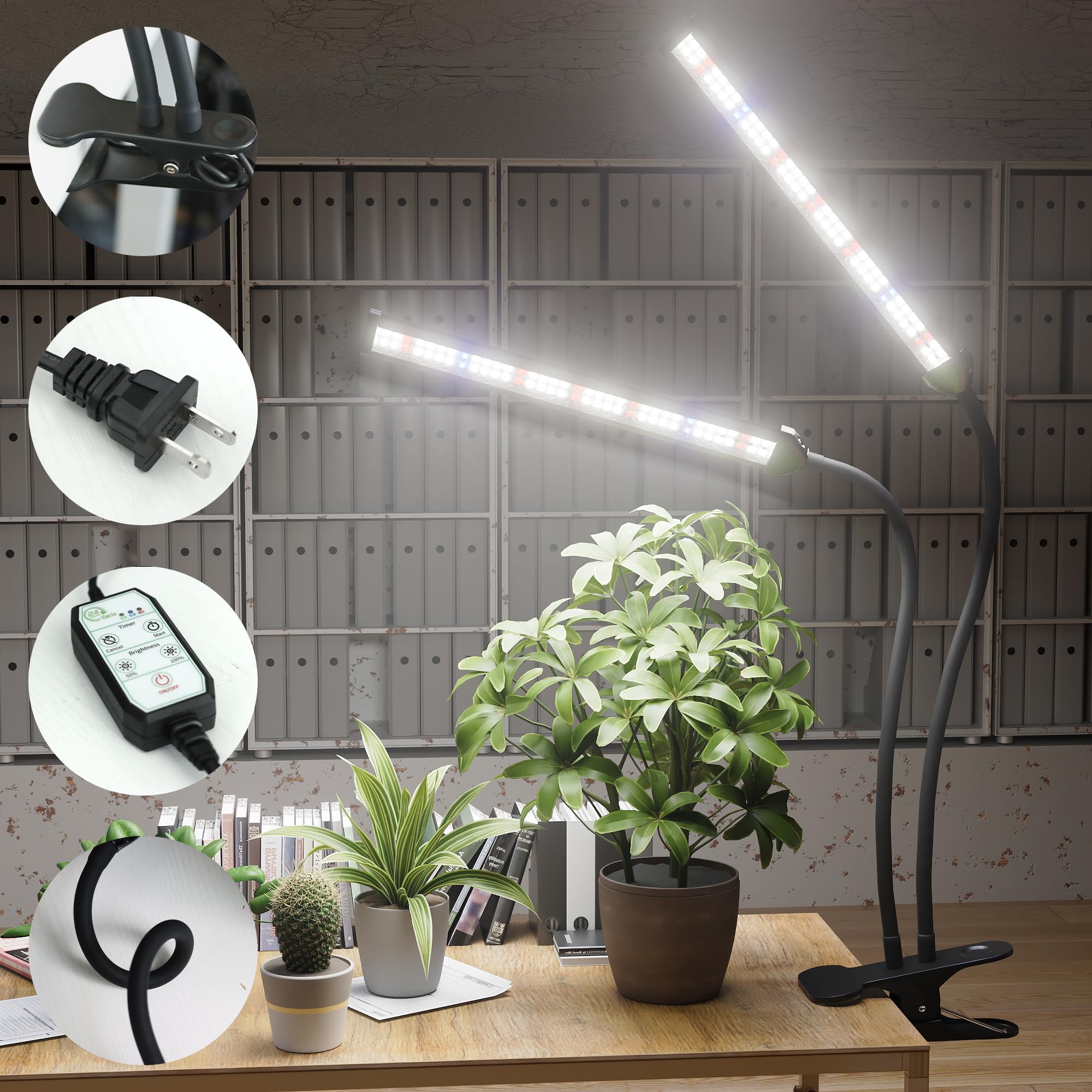 GooingTop gooseneck clamp setup enables precise lighting angles