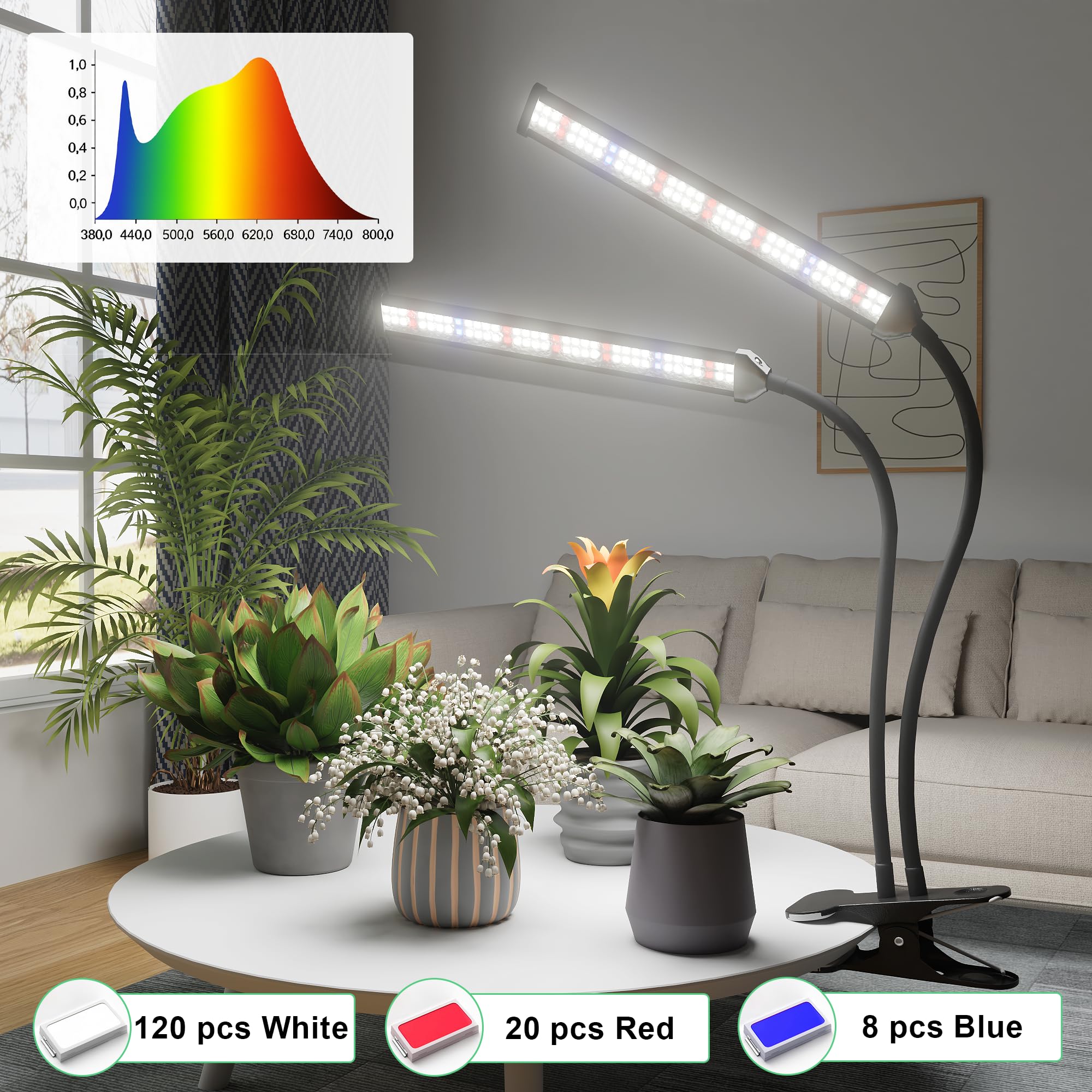 GooingTop timer options 4 8 12 hours tailor daily light cycles