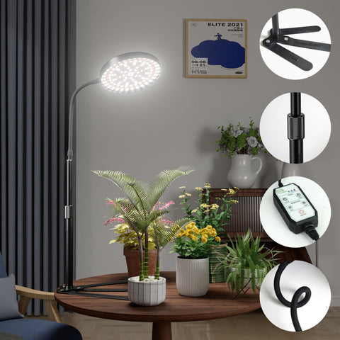 GooingTop LED plant light combines red and blue spectra for all growth stages.
