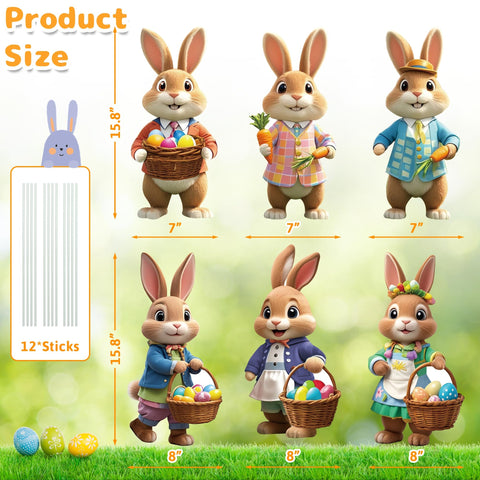 Goolife eggs and carrots detail adds festive color to garden decor.