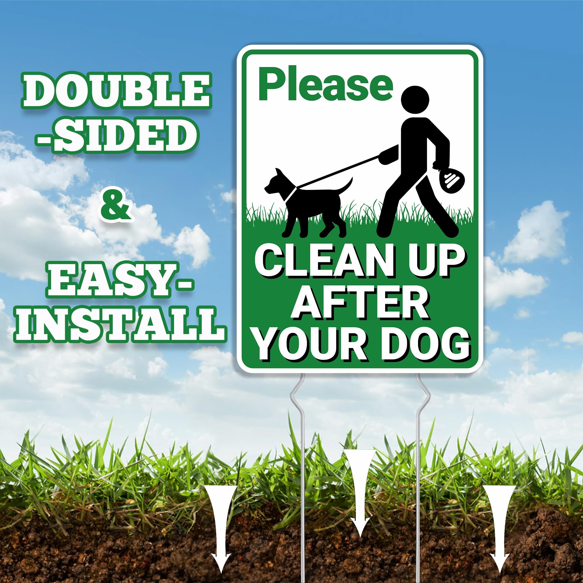 Goolife weatherproof corrugated plastic sign resists rain and sun.