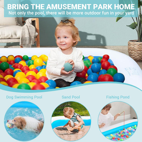 GooMood pool doubles as a ball pit for indoor play on sunny days.