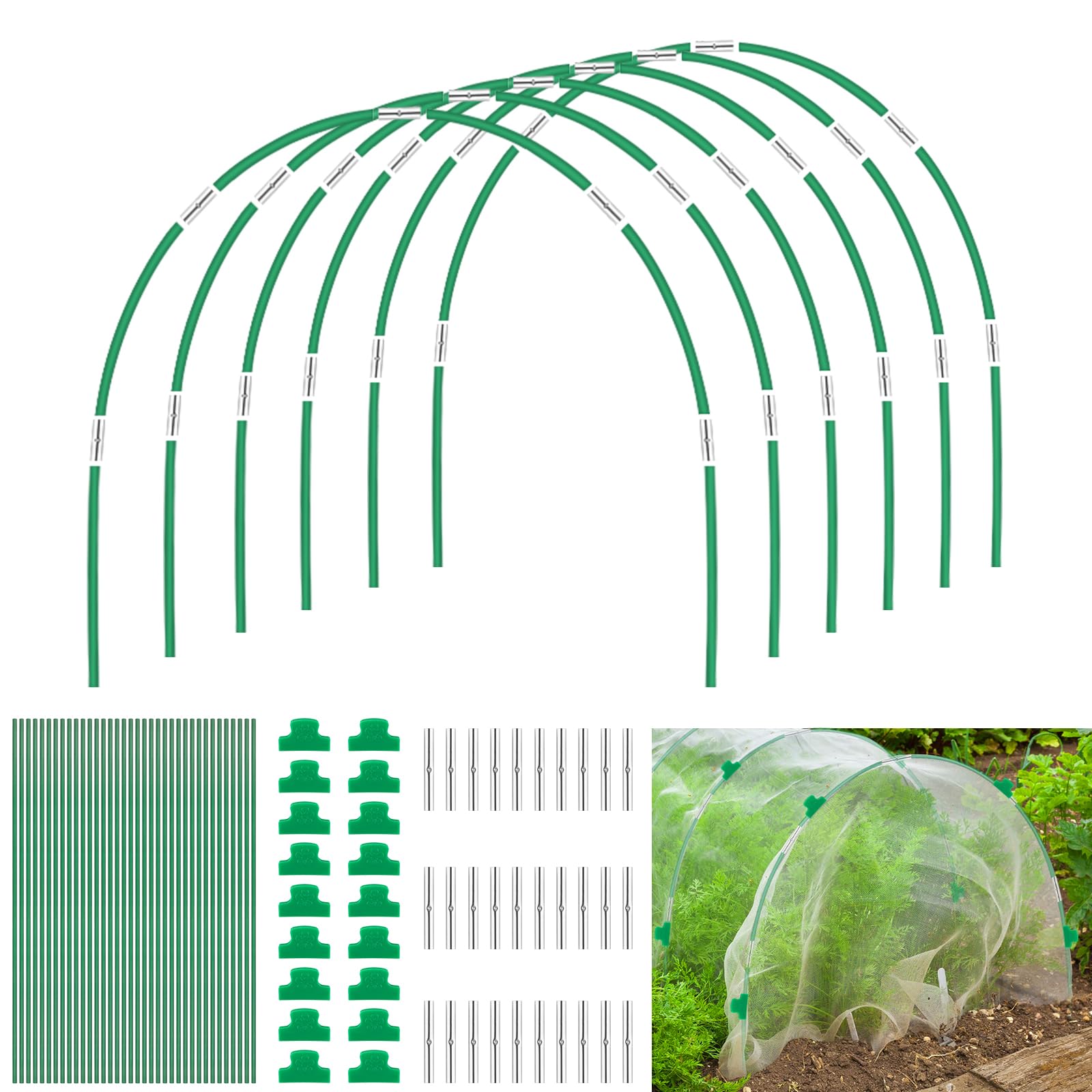 GOONMILL rust-proof design withstands outdoor conditions for durable, long-lasting plant support.