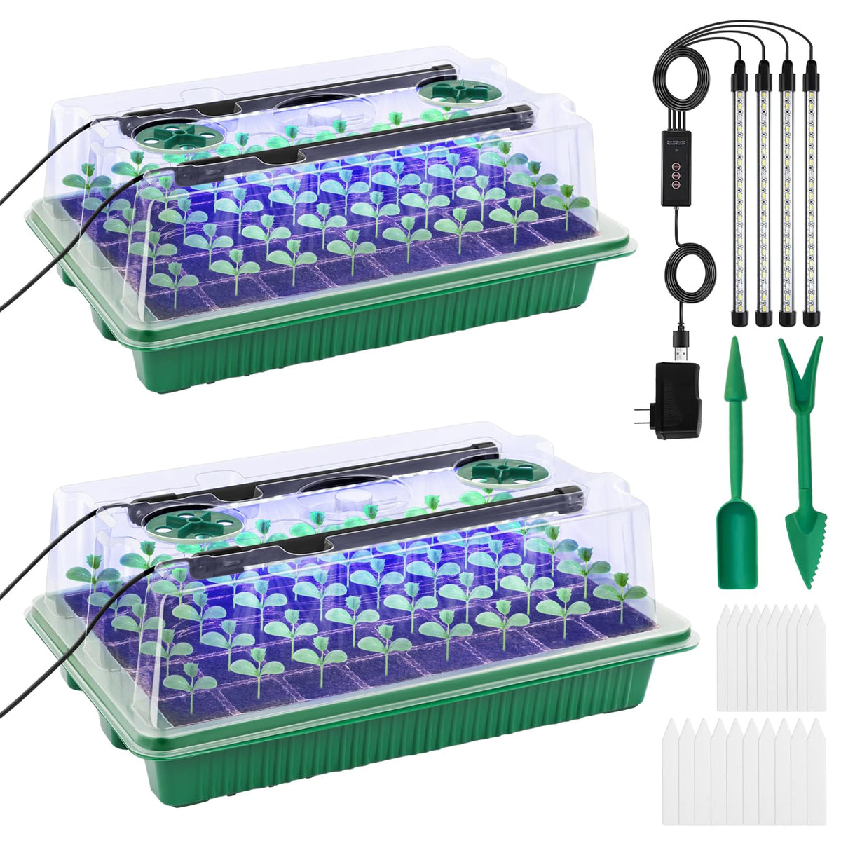 GOONMILL seed starter tray 80-cell layout for organized germination and easy seed management.