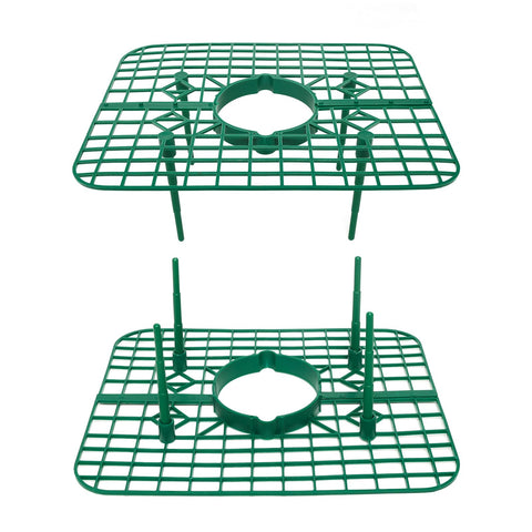 GOONMILL strawberry plant support stand during easy installation.
