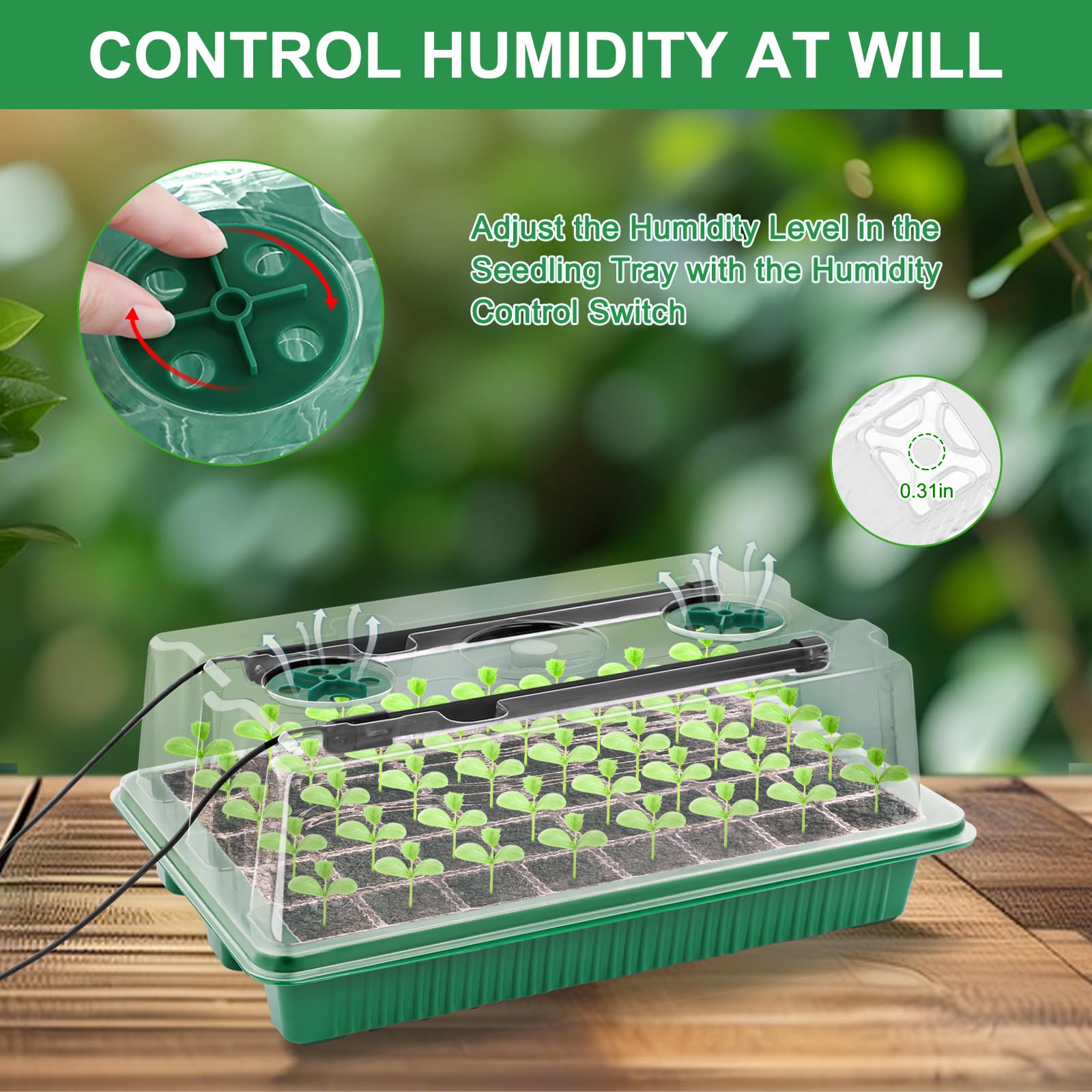 GOONMILL transparent tray design lets you monitor root development at a glance.
