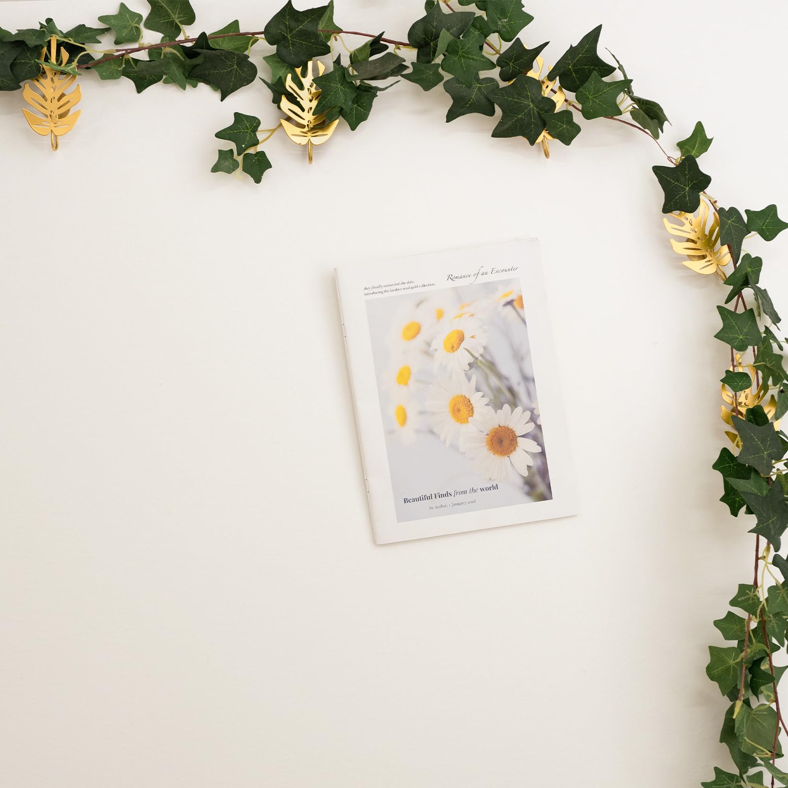 Goooxim indoor jungle decor hooks frame lush greenery on walls.