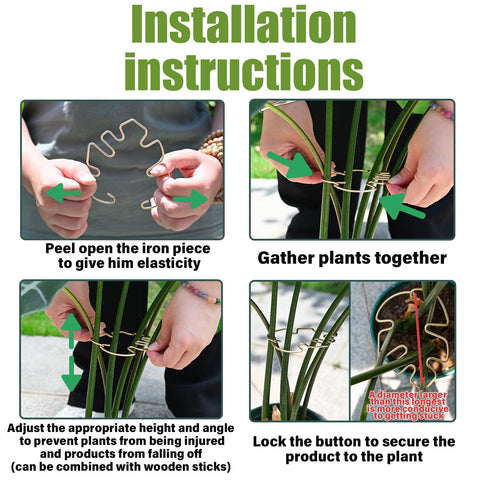 Goooxim indoor/outdoor use supports vines without harming stems.