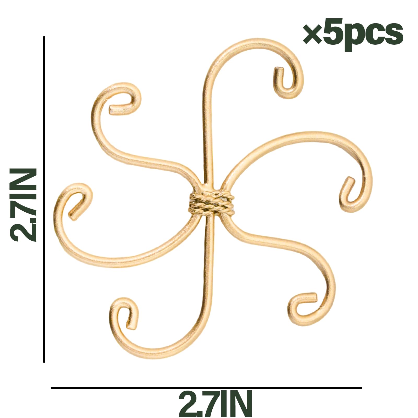 Goooxim stem support hook close-up shows sturdy metal construction for climbing vines.