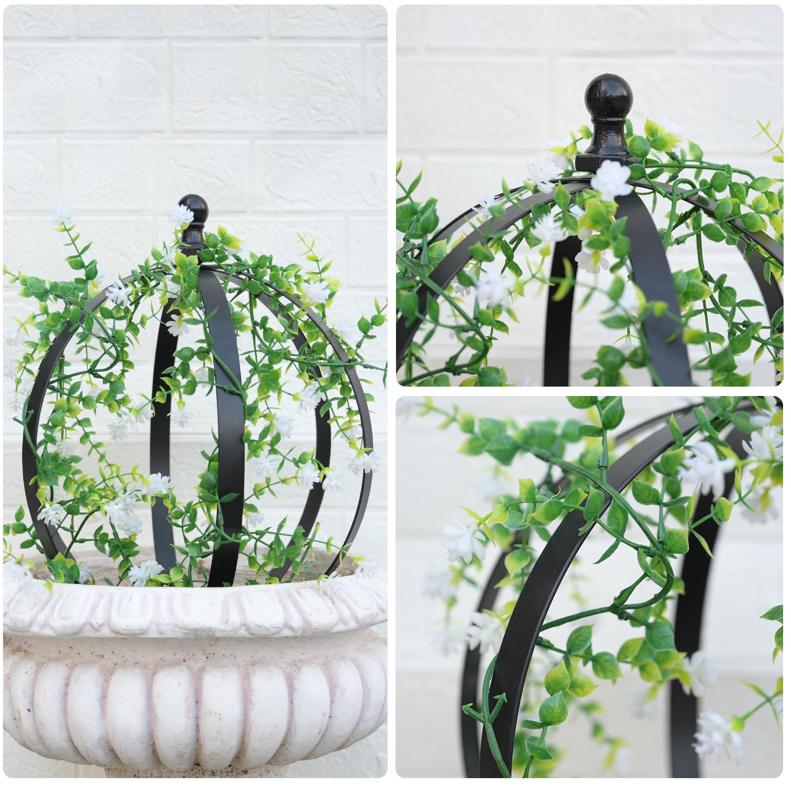 Goooxim stylish topiary frame enhances outdoor spaces while supporting plant growth.