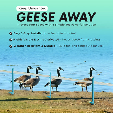 Goose Guard durable outdoor design withstands weather and sun exposure