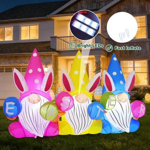 GOOSH Easter LED lawn decoration lights the yard at night