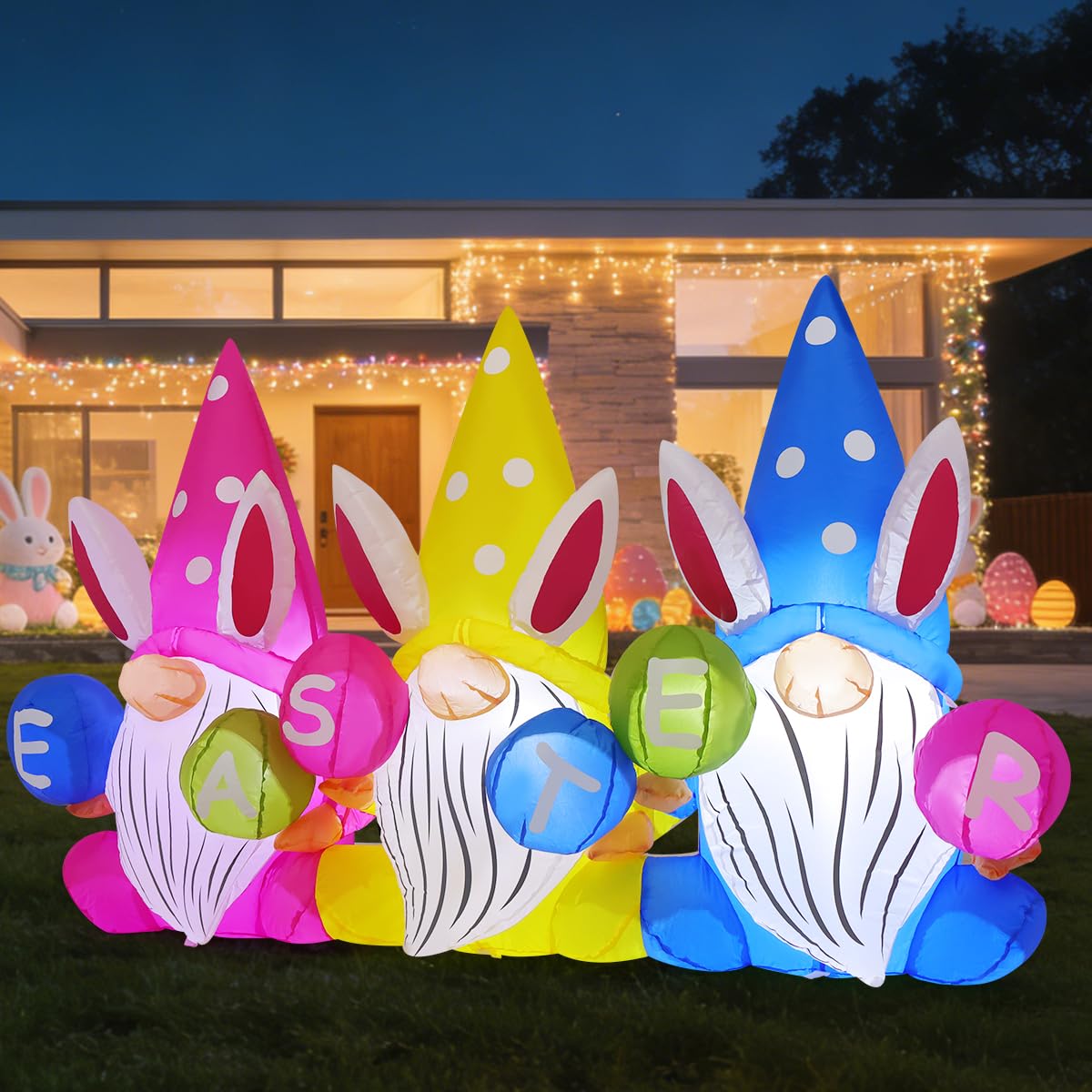 GOOSH easy-setup inflatables kit with stakes and storage bag