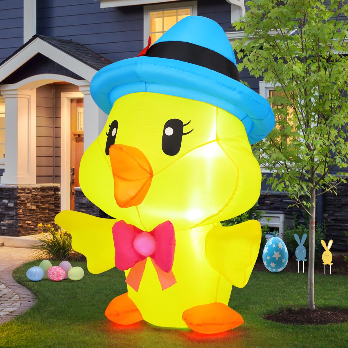 GOOSH weatherproof inflatable chicken suitable for indoor or outdoor use