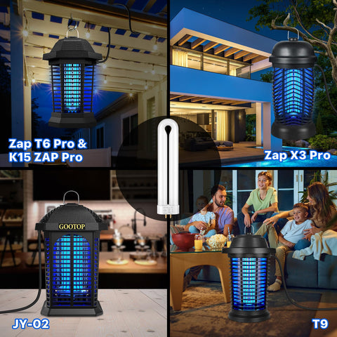 GOOTOP twin-tube bulb kit for durable replacement.