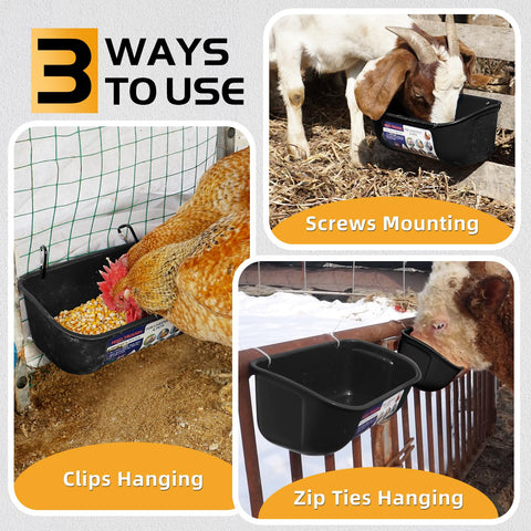 Goovilla 2-pack feeders 5qt capacity for group feeding